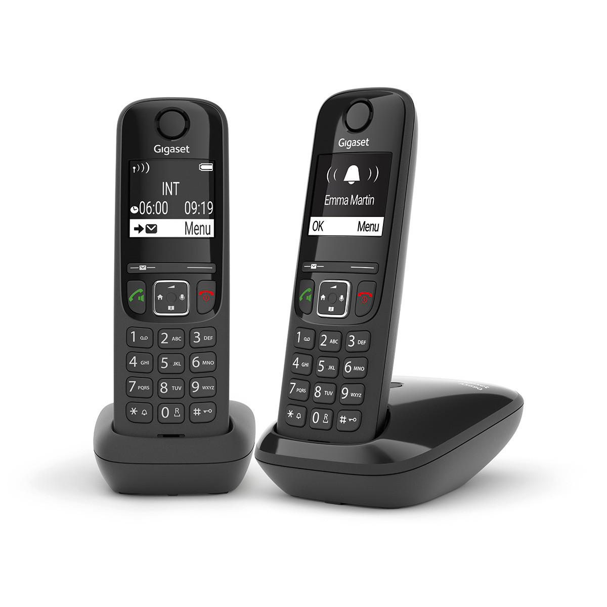 TELEFONO DECT GIGASET AS690 DUO negro